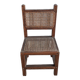 Wooden and cane children's chair