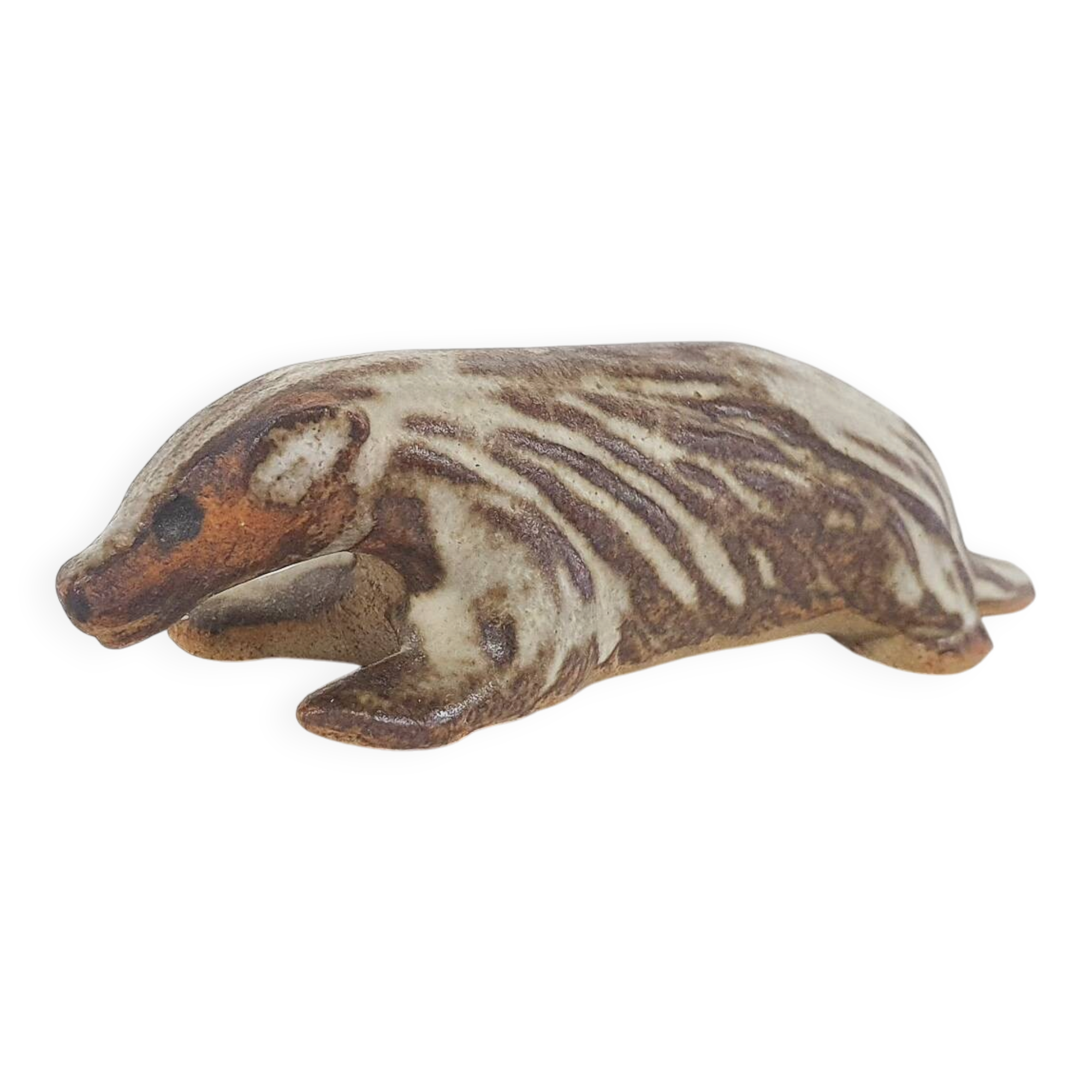 Small ceramic skunk sculpture by Tremar Pottery, United Kingdom