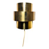 Gold Coloured Layered Wall Lamp By Anvia Nederland, The Netherlands, 1960S