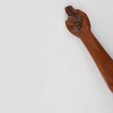 Hand carved oak crucifix or corpus Christi, Belgium ca. 1900