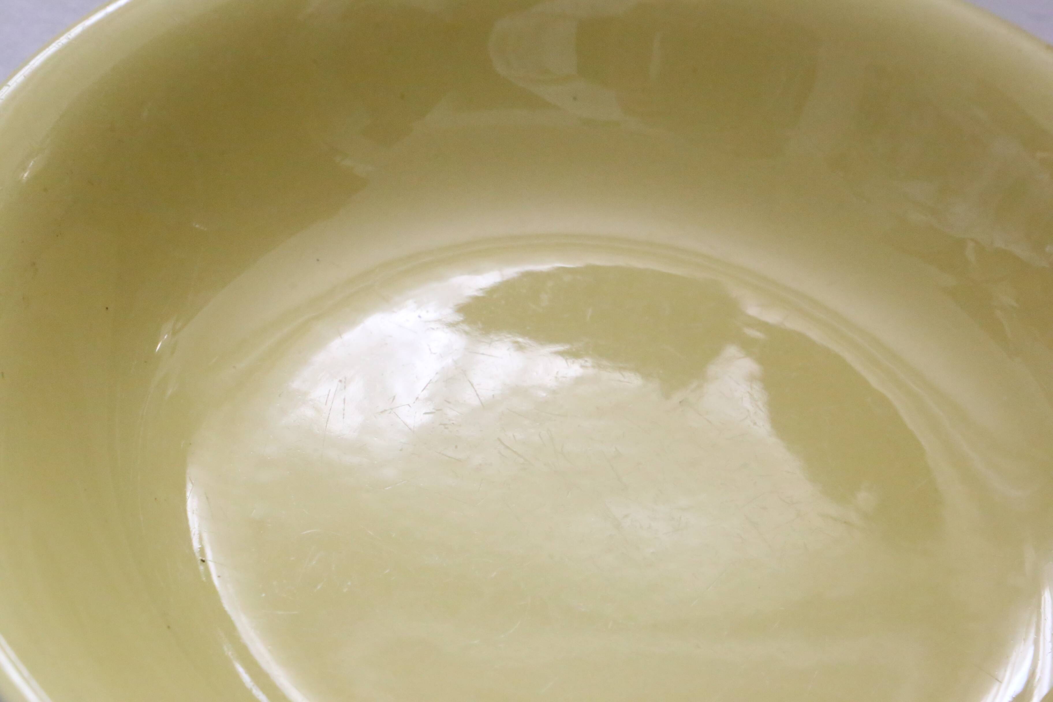 Set de 4 assiettes calottes / creuses en céramique, BOCH, vintage