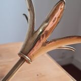 Brass flower candle holder