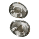 Set of 2 crystal candle holders
