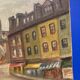 Robert morin, les quais de notre-dame de paris, huile sur toile
