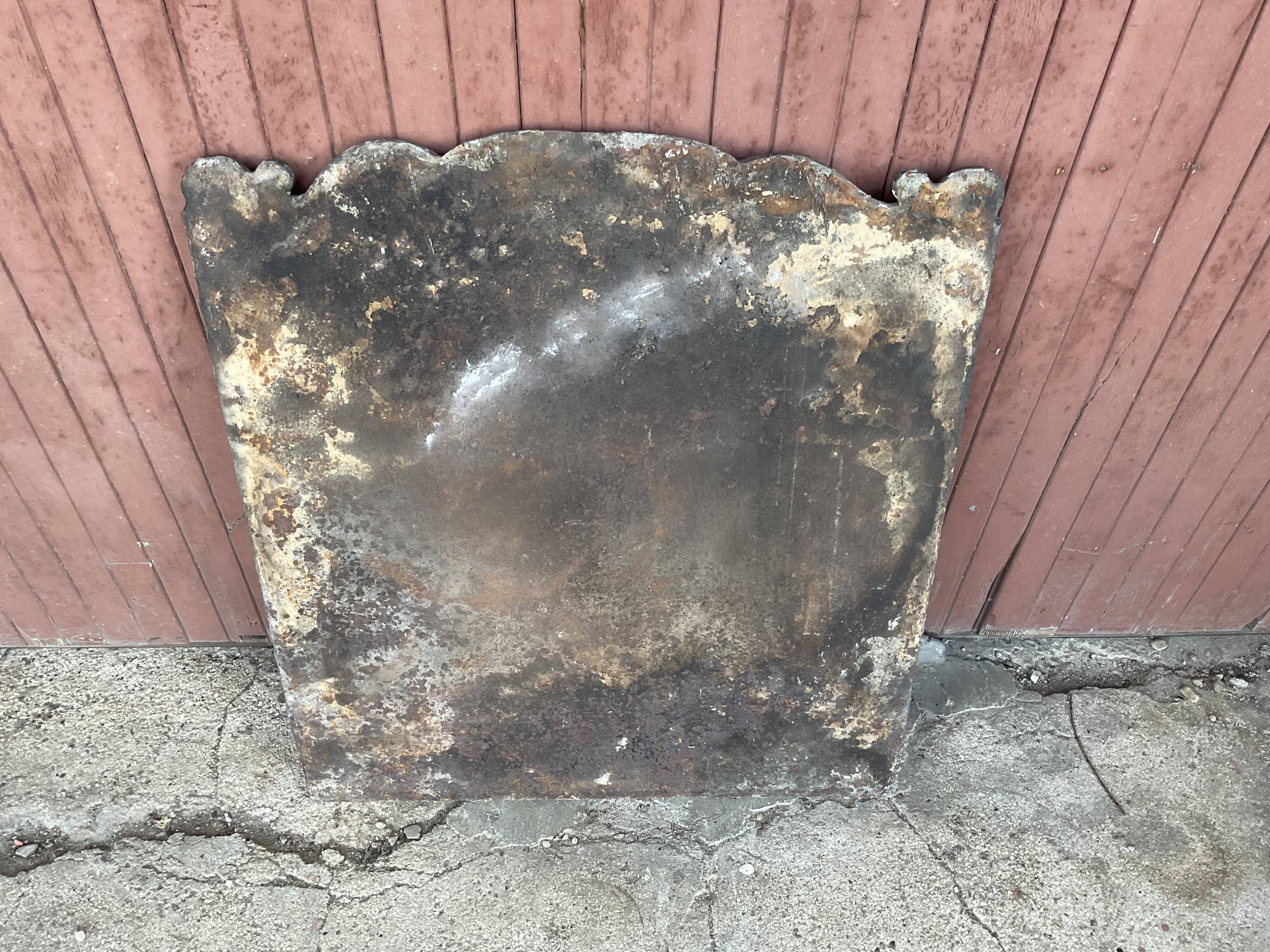 Chimney plate