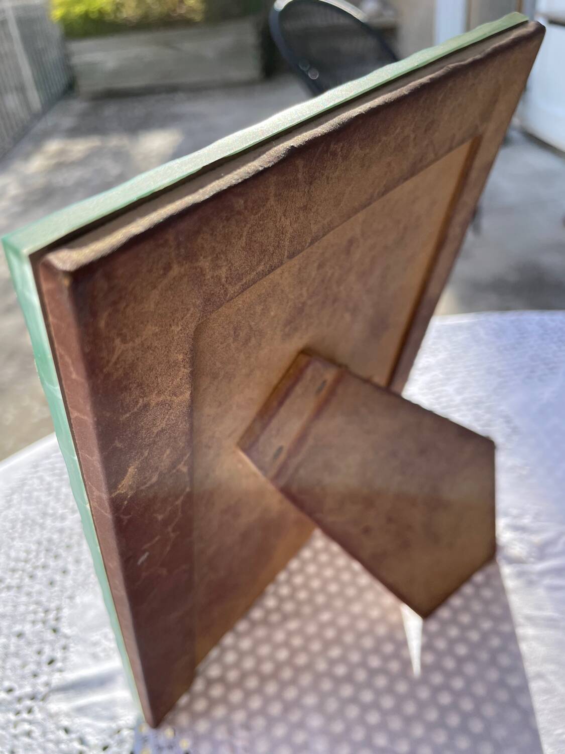 Vintage mirror photo frame