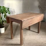 Vintage solid oak drop leaf farmhouse table