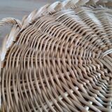 Rattan wicker braided tray