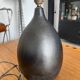 Vintage black ceramic lamp base  designed in 1950.