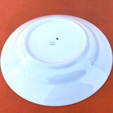 5 antique porcelain soup plates PN France