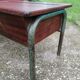 Vintage school desk coffee table with chests