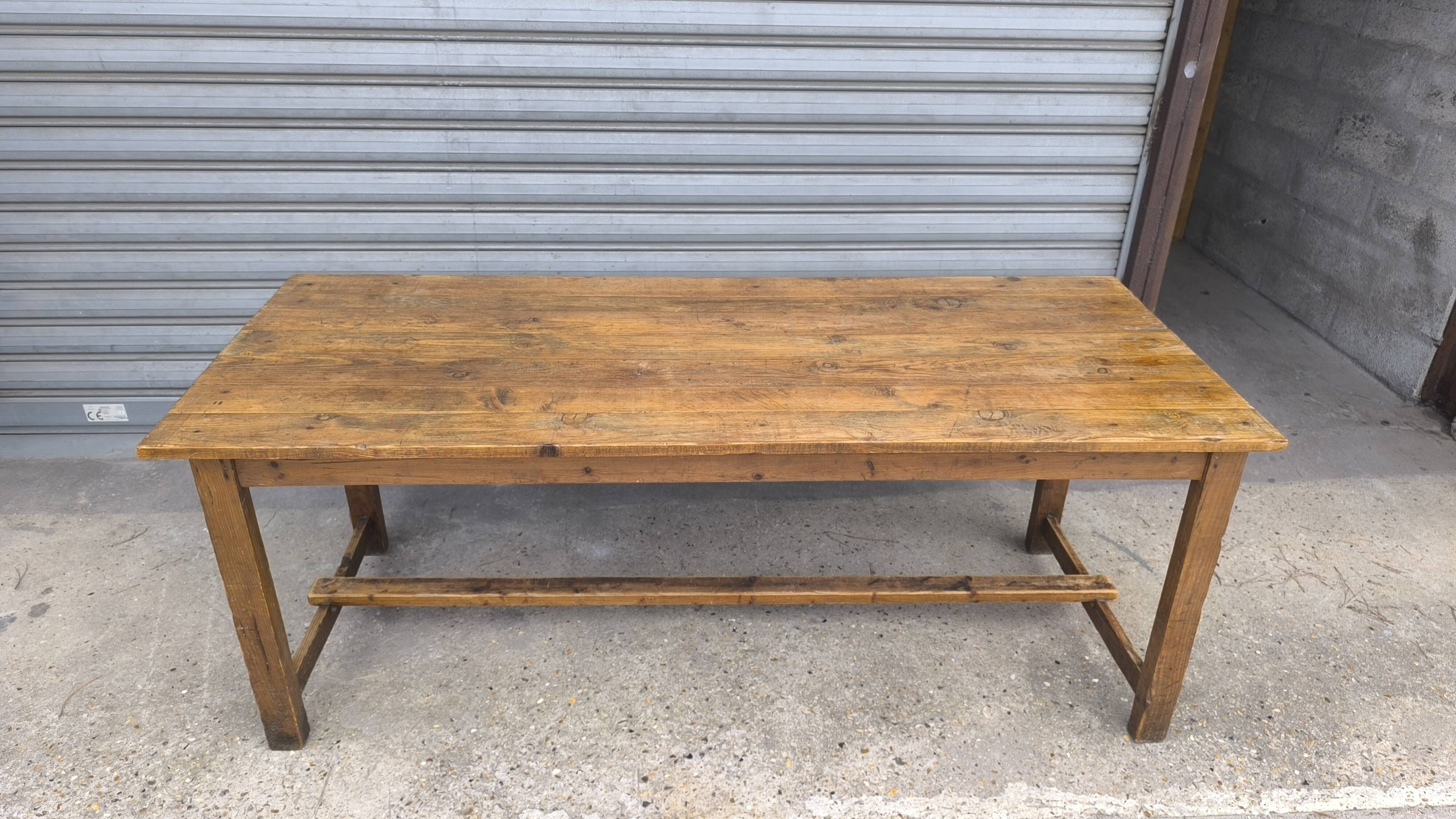 1950s Swedish Pine Farmhouse Table