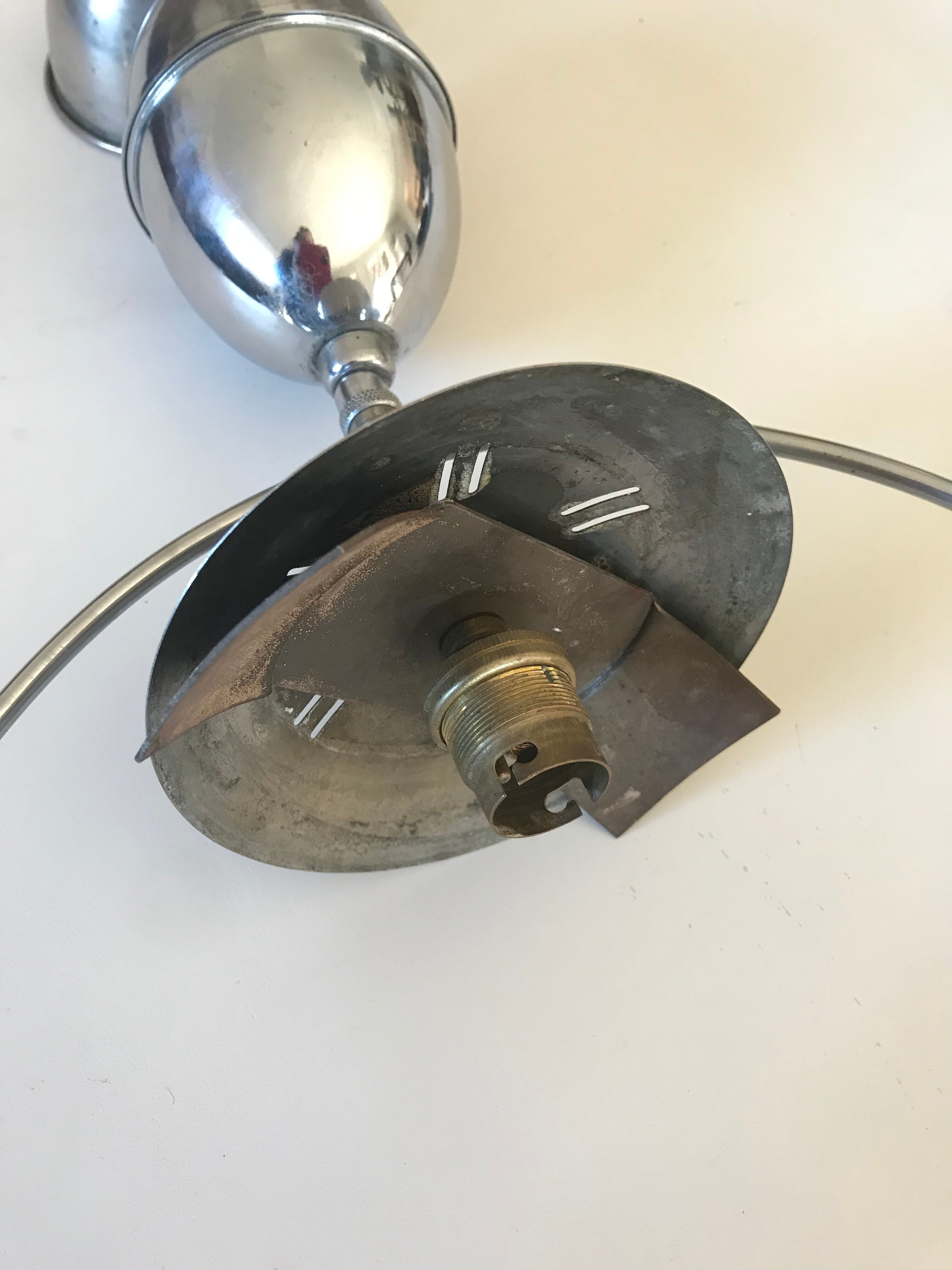 Opaline Art Deco pendant lamp