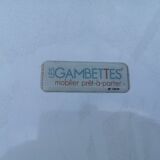 Set table & 2 chairs "les gambettes" design furniture