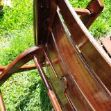 Pair of sodibois folding armchairs