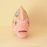 Decorative object pink fish tropical decor