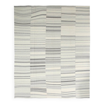 Mid Century Modern Large Vintage Kilim Rug, 307x396Cm