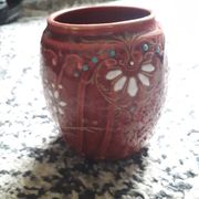 Vase art-déco en barbotine