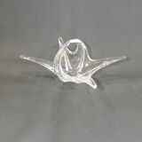 Crystal fruit bowl / signed / Vintage