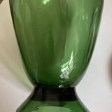 XXL pitcher vase in blown Empoli glass H40cm