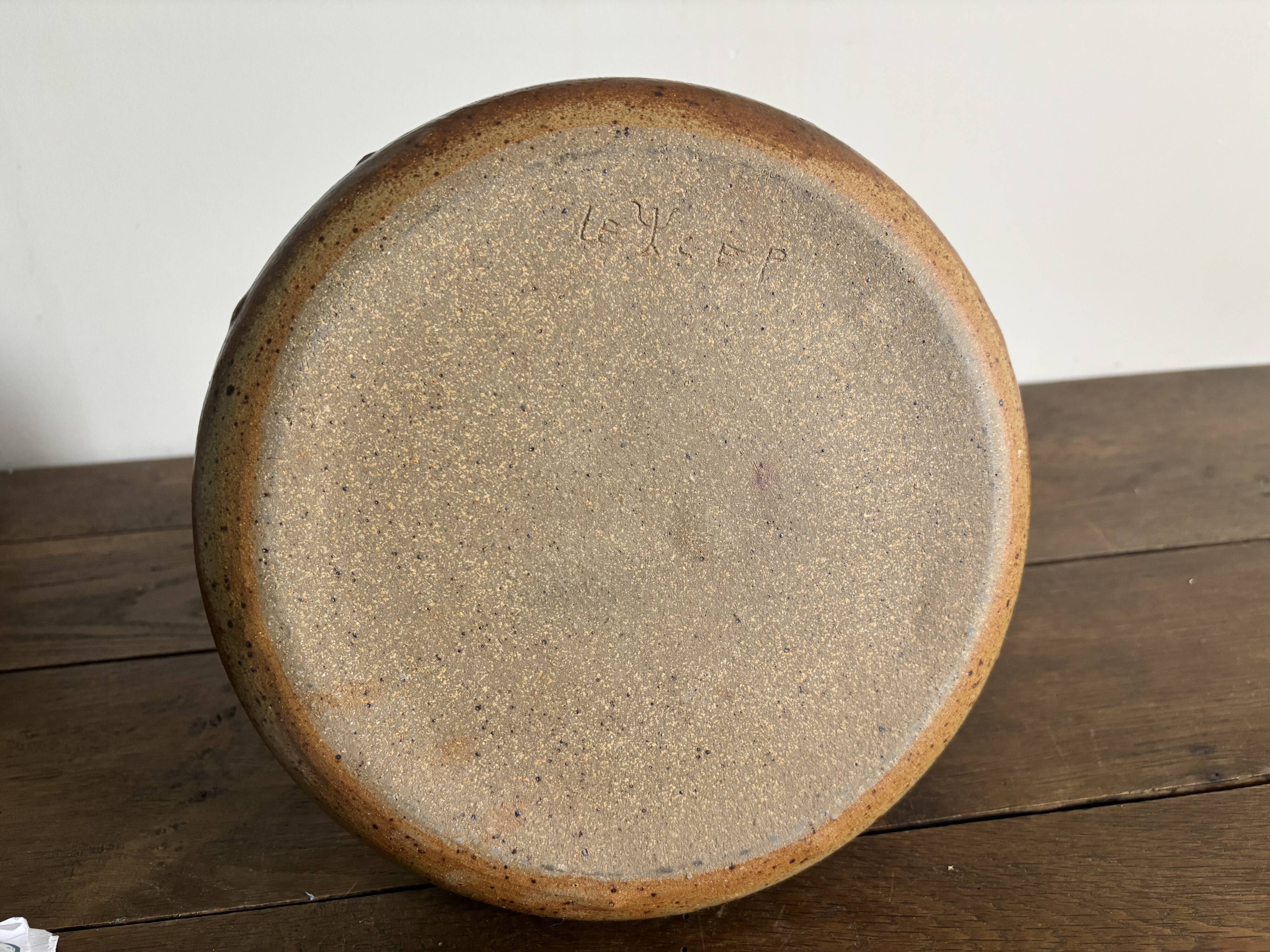 Large vintage stoneware bowl – Jean Tessier – Atelier Le Cep