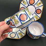 2 coffee cups HB Quimper