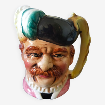 Mug vintage en céramique figure personnage style royal daulton en faïence ancienne