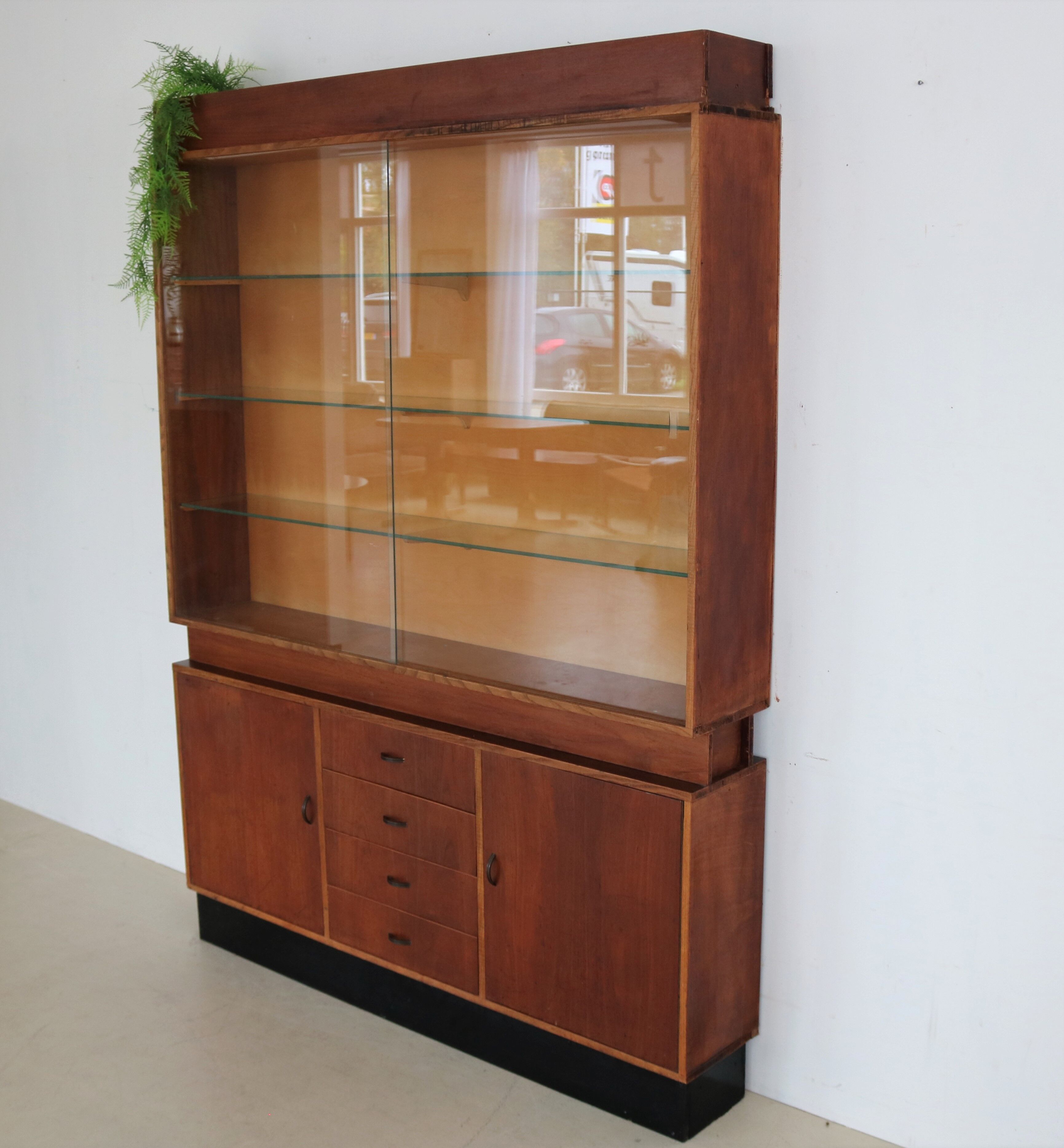 vintage display cabinet