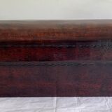 Chinese box covered with leather
