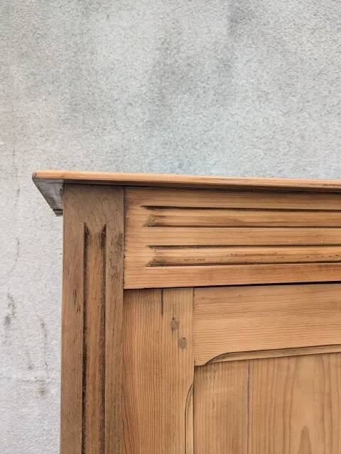 Natural wood wardrobe