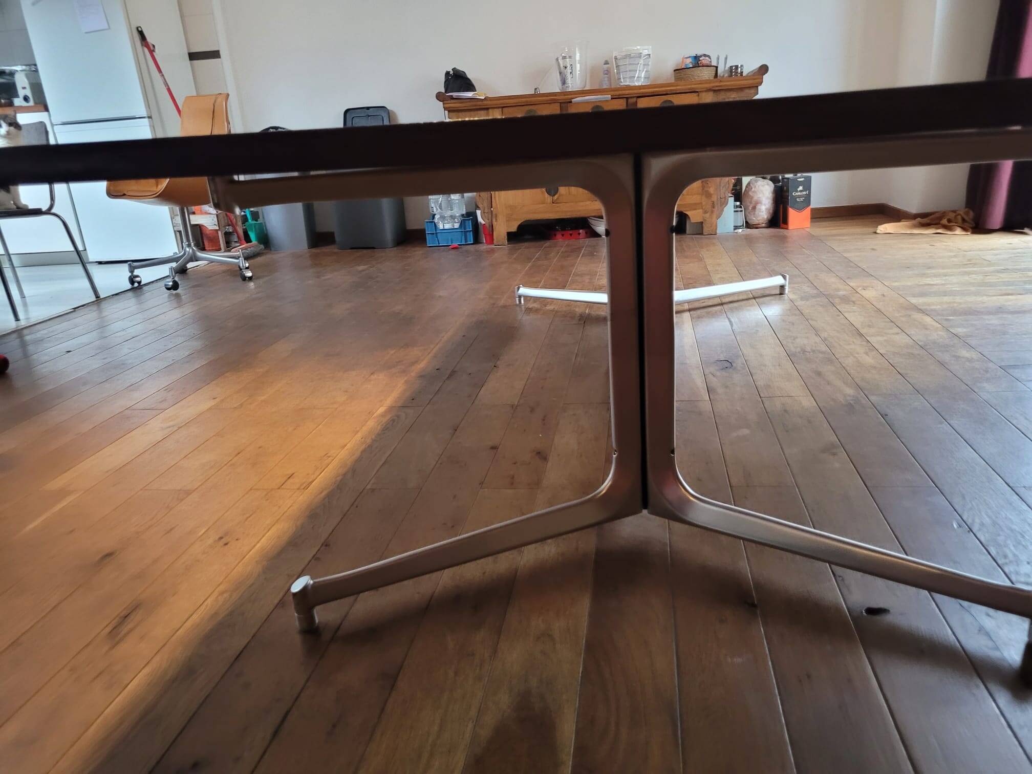 very large Table or desk by Preben Fabricius & Jørgen Kastholm for Kill International, 1960s