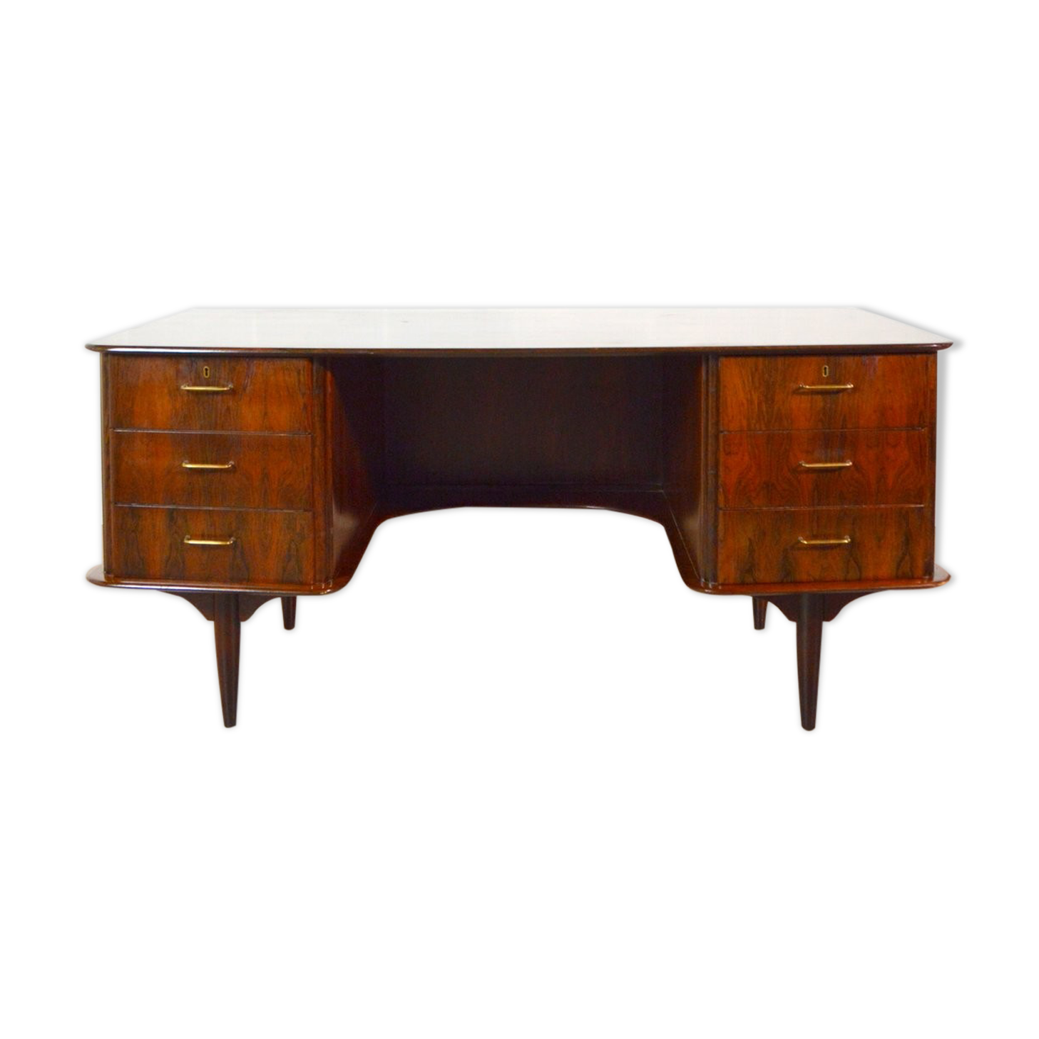 Rosewood desk Denmark vintage 1960s