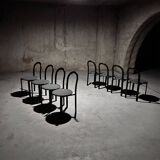 Set of 8 Postmodern Dining Chairs by Samo, 1980s