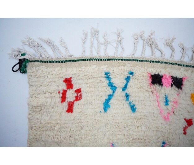 Colorful berber carpet handmade 221 x 130cm