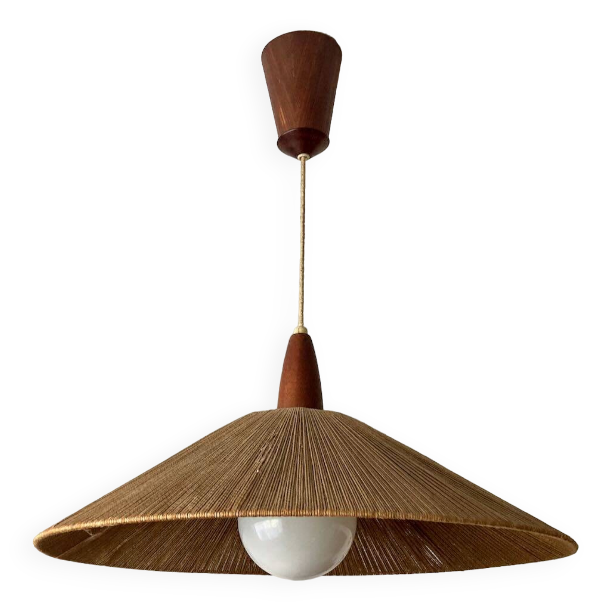 Scandinavian rope pendant light