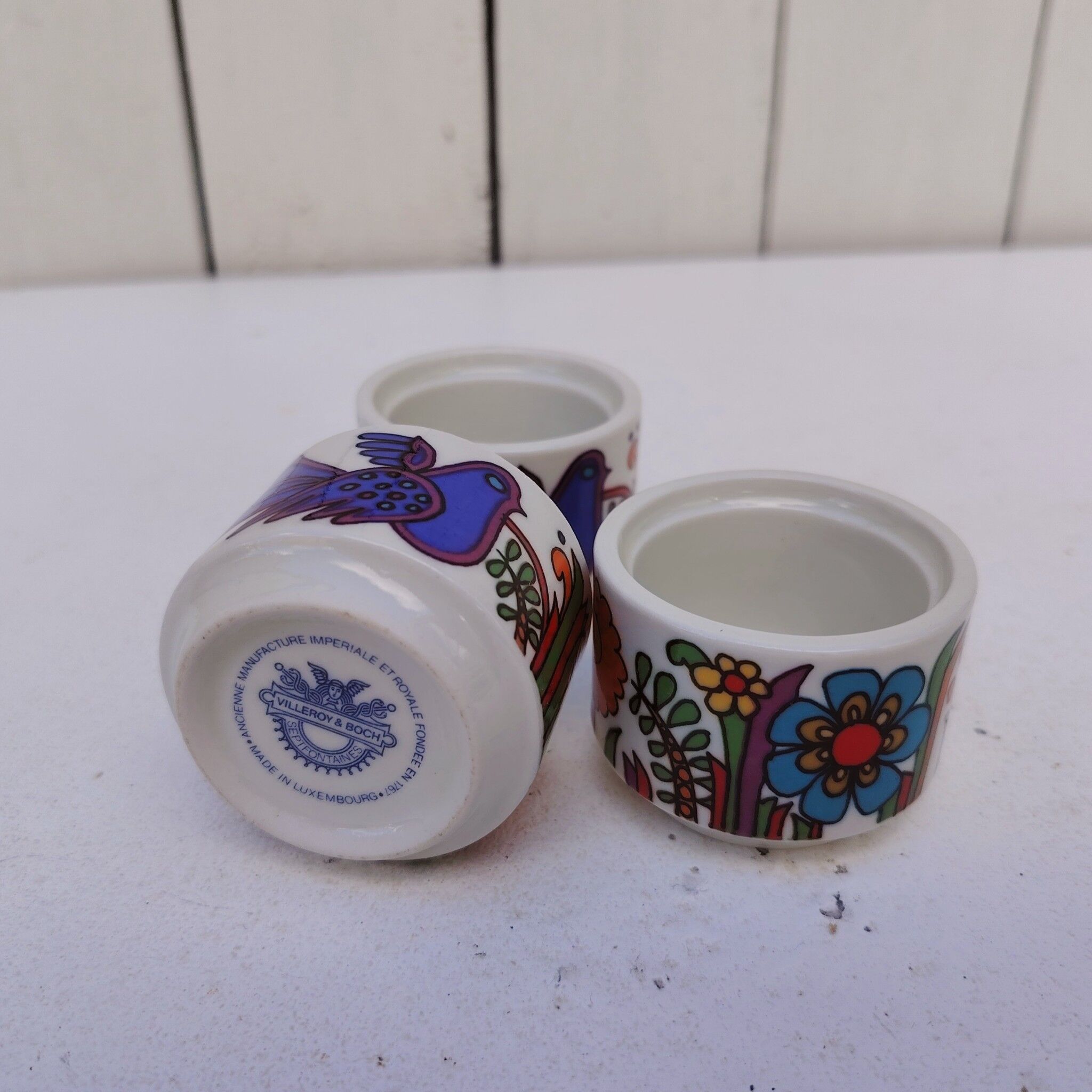 Three egg cups Villeroy & Boch, Acapulco