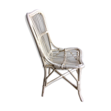 White rattan chair