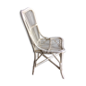 Chaise rotin blanc