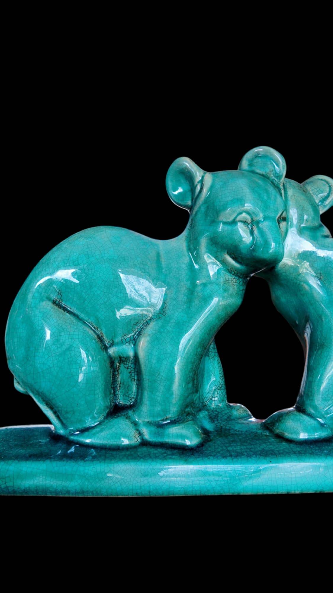 Ceramic Bear Figurine