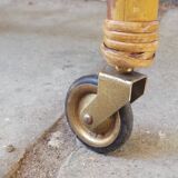 Lit de bébé en rotin années 50