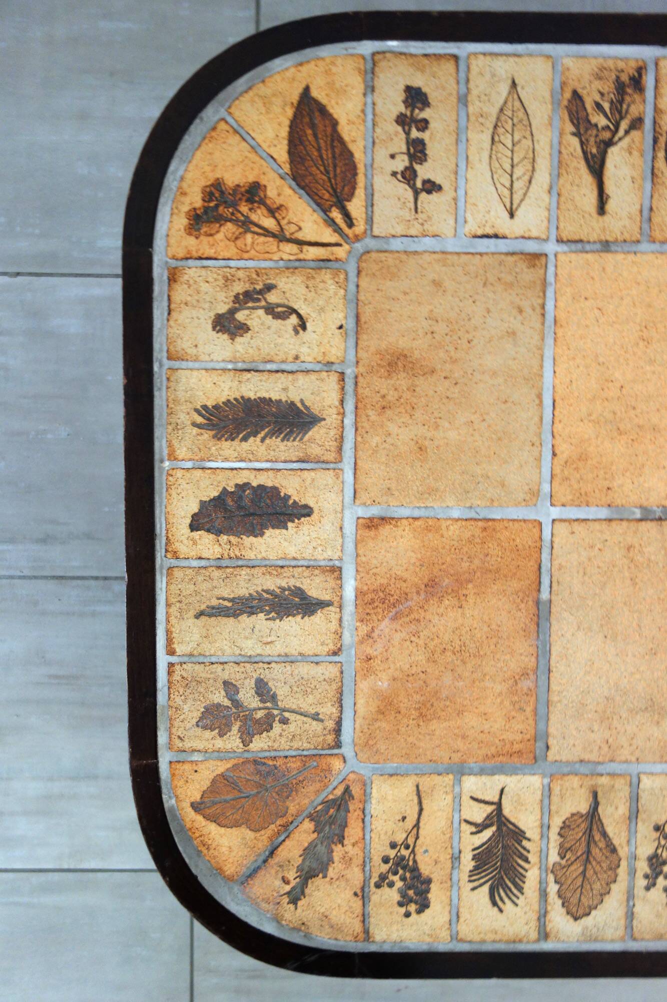 Herbarium Coffee Table by Roger Capron, Vallauris, 1970s