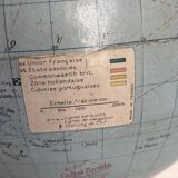 Vintage terrestrial globe 1947 Taride Paris - 29 cm