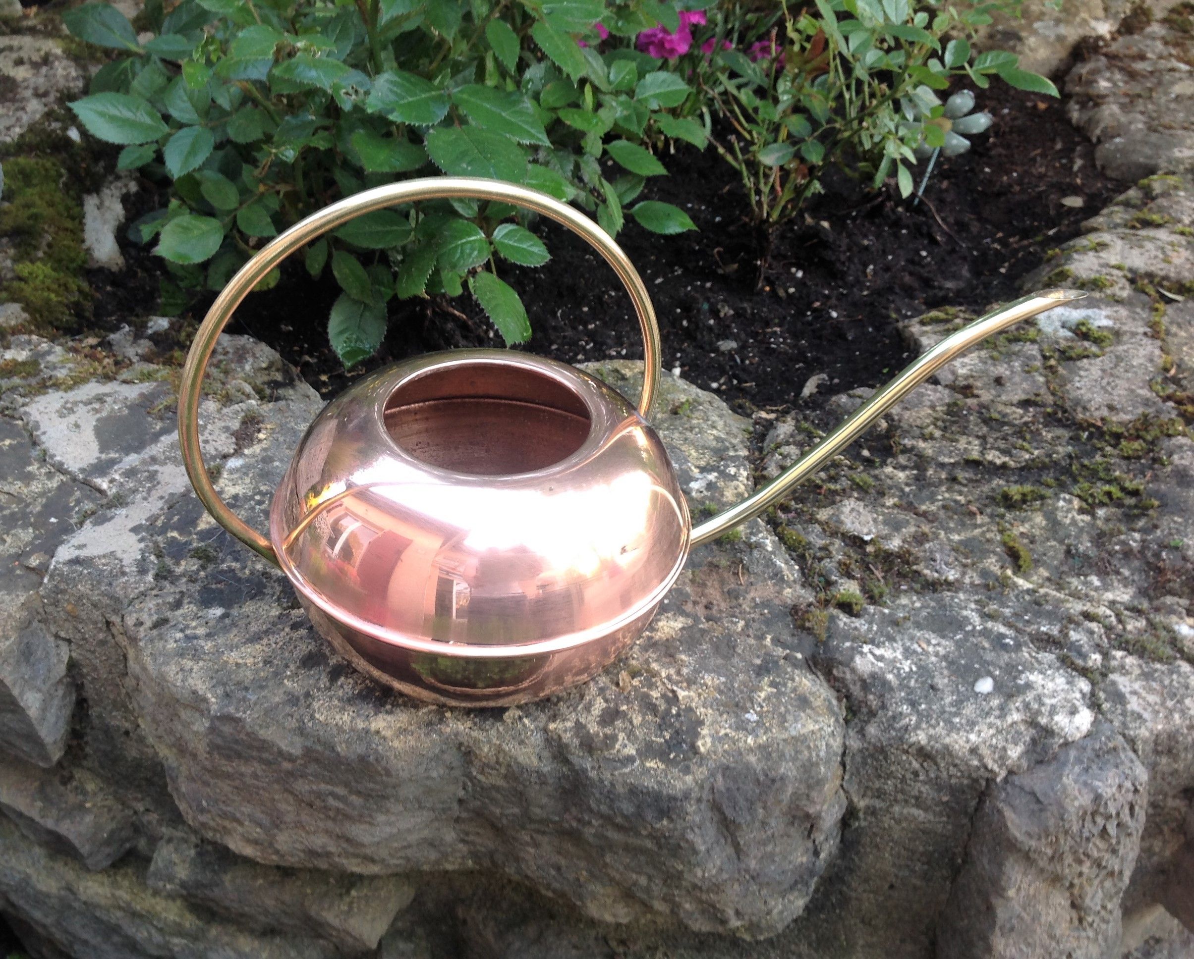 Watering can ball in red copper / vintage 60s-70s