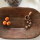 Solid wooden dish