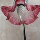 Vintage lamp with retro charm – frosted pink glass tulip