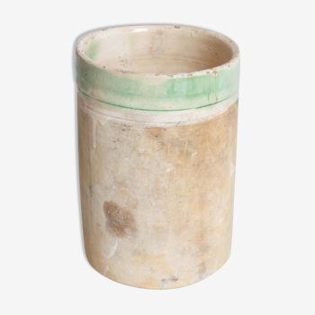 Antique ceramic cylinder vase