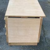 Bureau administratif extensible rénové en chêne du XIXème 130cm