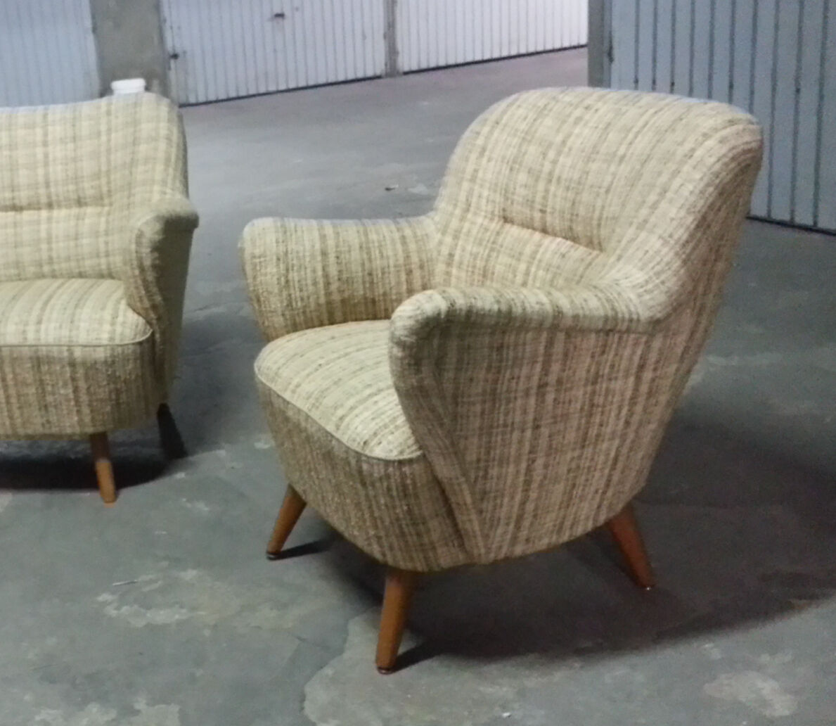 1/2 Fauteuils club années 50/60 vintage