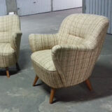 1/2 Fauteuils club années 50/60 vintage