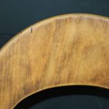 2 baumann chairs, seagull, dark beech, black imitation leather